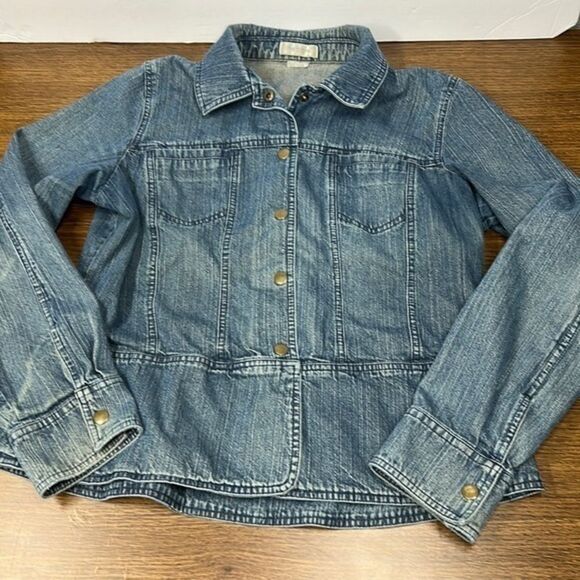 VanHeuson Large Denim Snap up Jacket‎ Retro - Picture 1 of 12